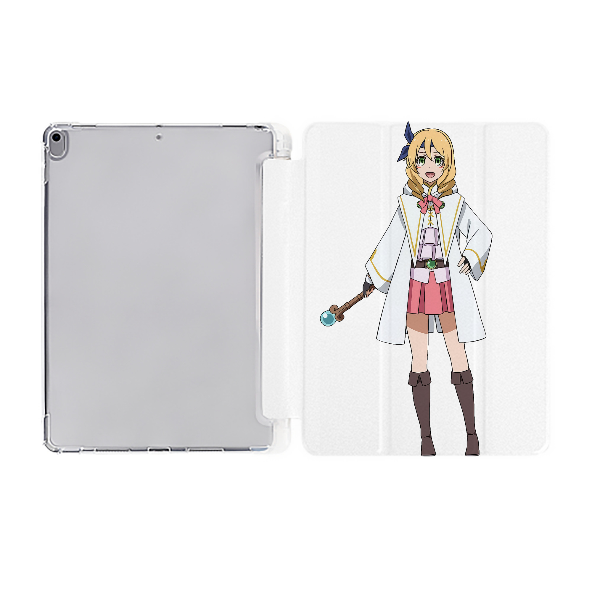 （画像用） 転スラ Regarding Reincarnated to Slime IPad ケース ペン収納付き 三つ折りスタンド PUレザー×シリコン 対応機種9.5/10.5/10.9インチ